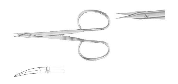 СТІВЕНС РІББОН НОЖИЦІ ВИГНУТІ Г/Г 100MM